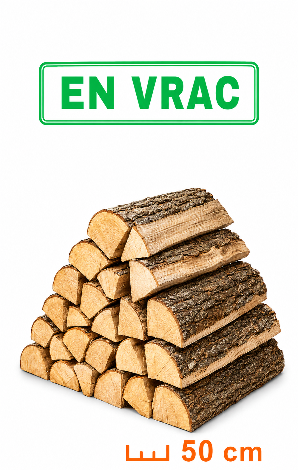 Bois en vrac 50cm