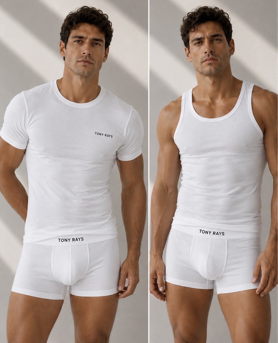 Undershirts lifestyle — white