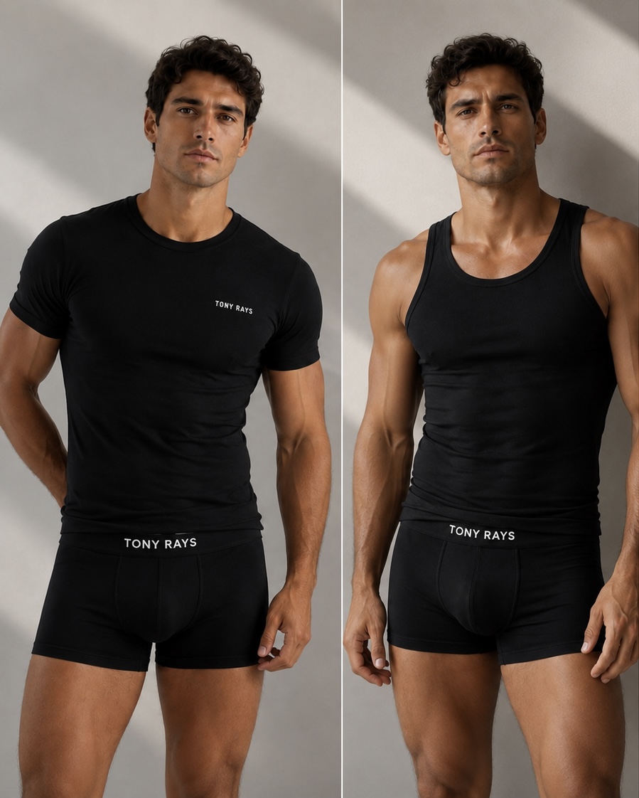 Undershirts lifestyle — black