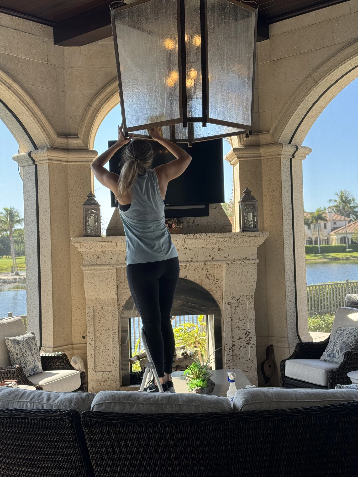 Outdoor Lanai & Lighting Care — professional cleaning results in Naples, FL by Cindyrella Cleaning LLC