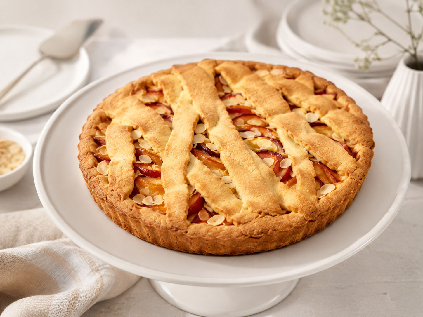 Crostata alle pesche