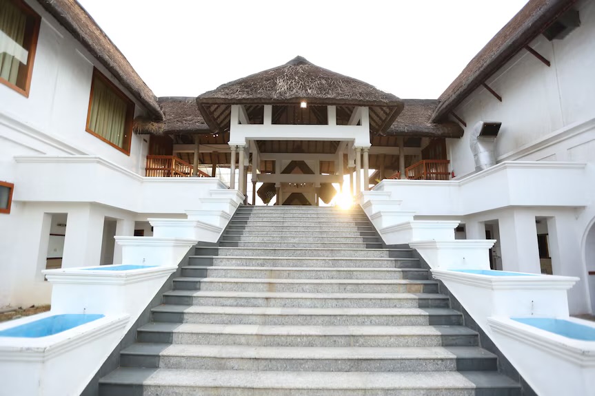 The grand staircase at sunset