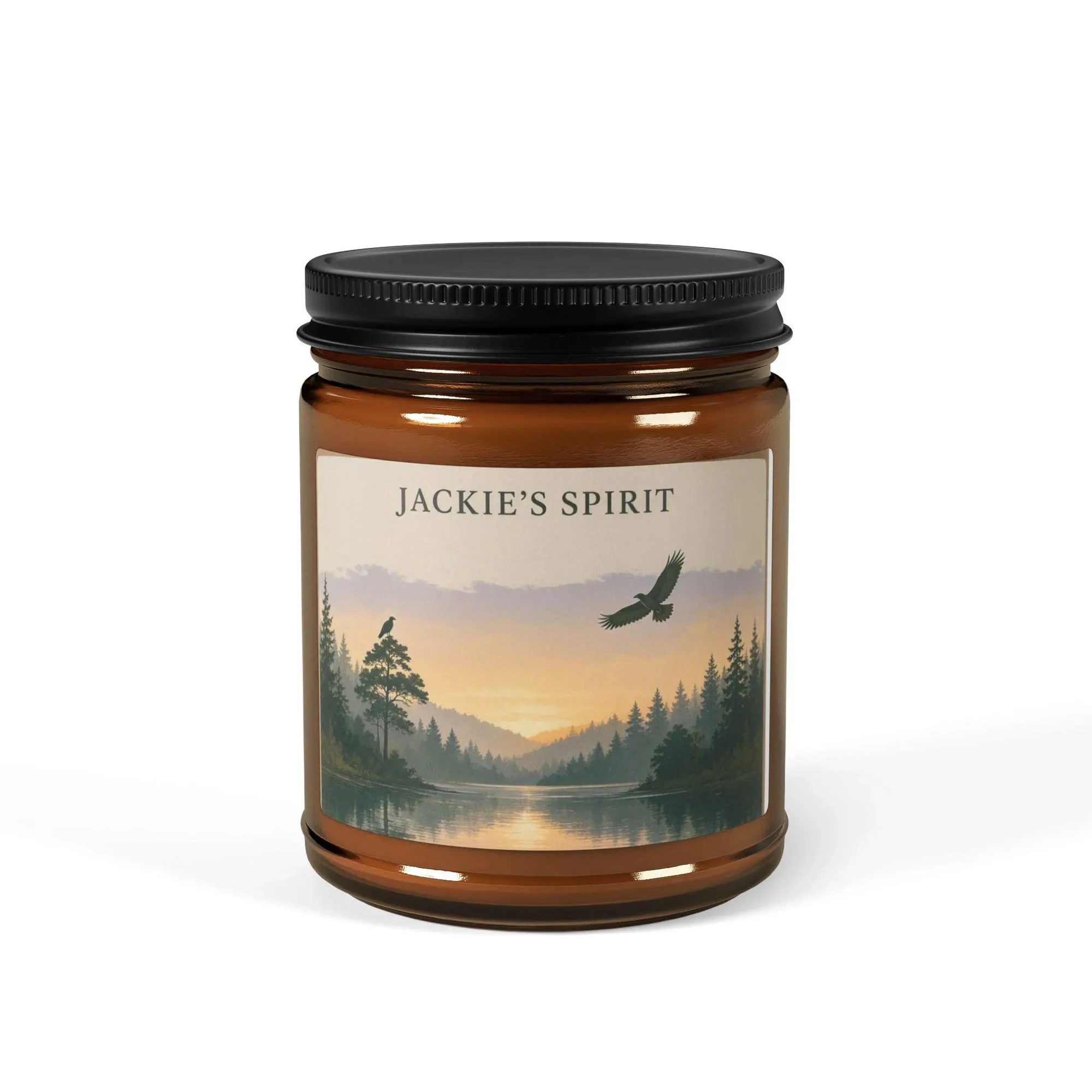 Jackie's Spirit — amber jar soy candle