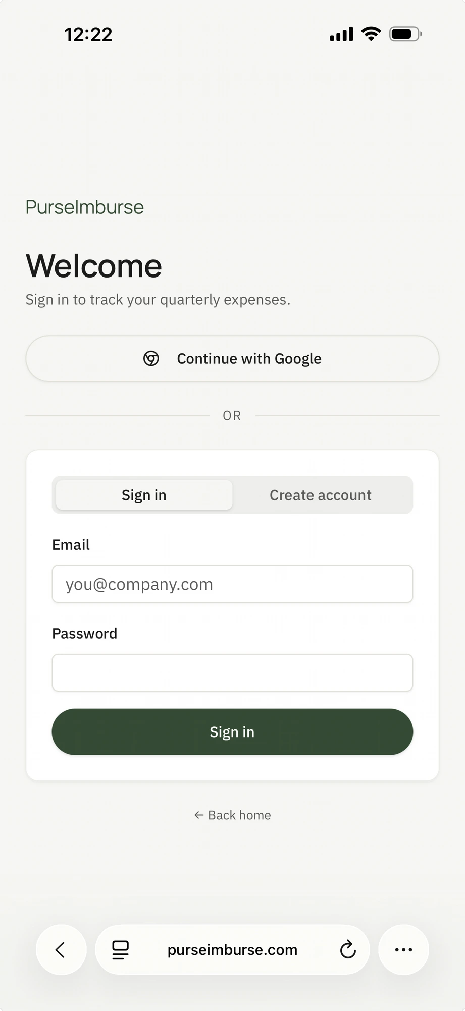 PurseImburse screenshot 2: AI Expense Tracker