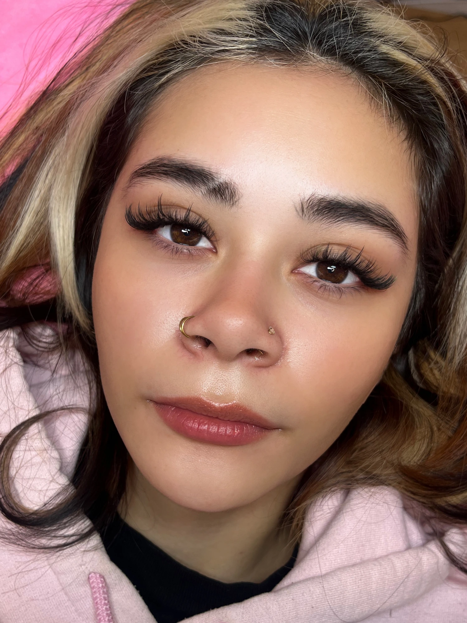 Wispy hybrid lash extensions in Lakewood, CO