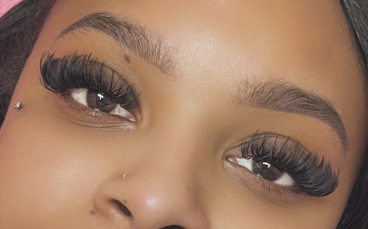 Wispy mega volume lash set in Lakewood, CO
