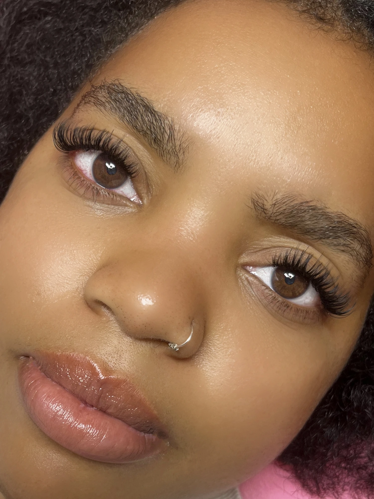 Wispy wet-look lash set in Lakewood, CO