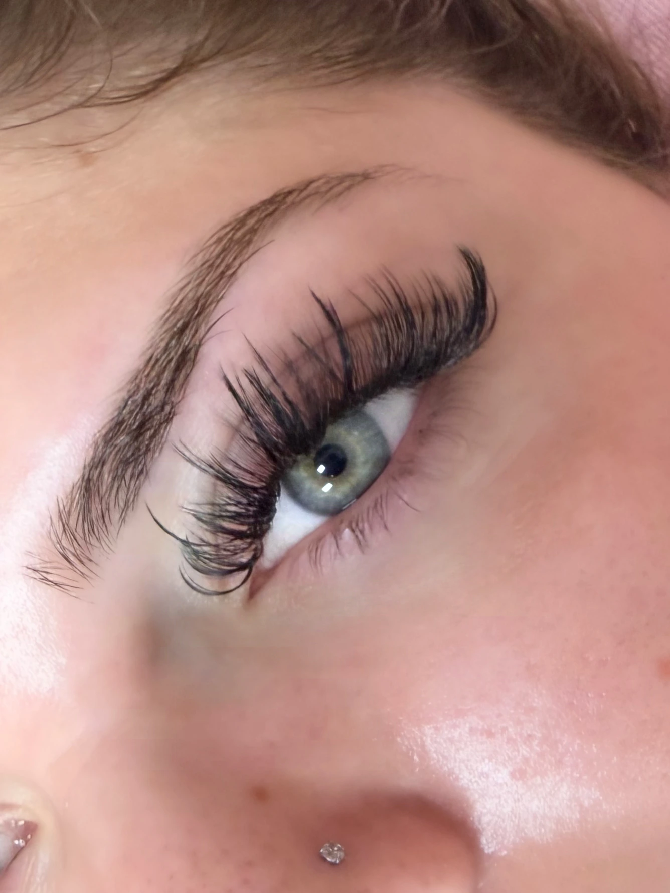 Wispy hybrid lash set in Lakewood, CO