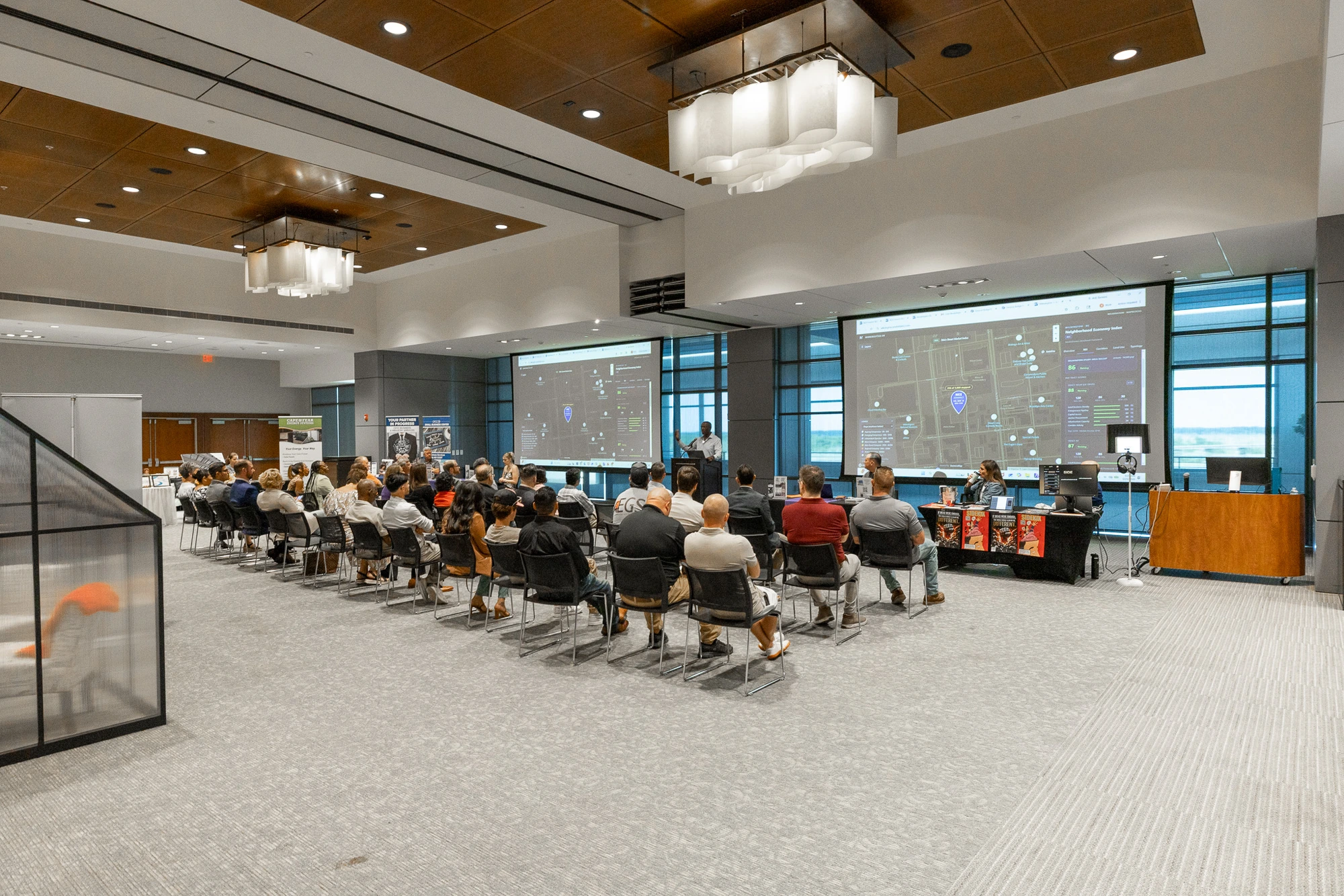 Institutional partners in the room · Wilmington launch