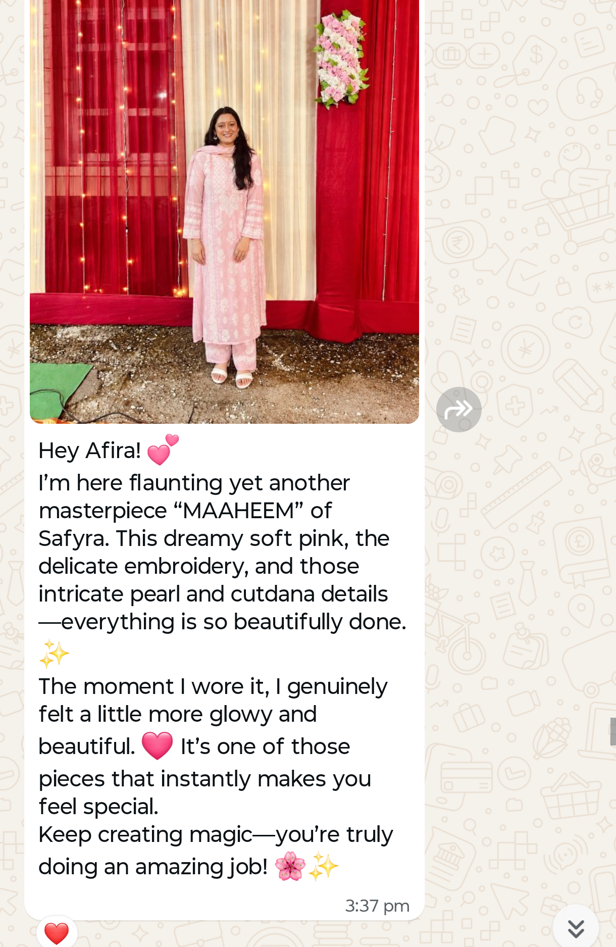 Rashmi wearing SAFYRA