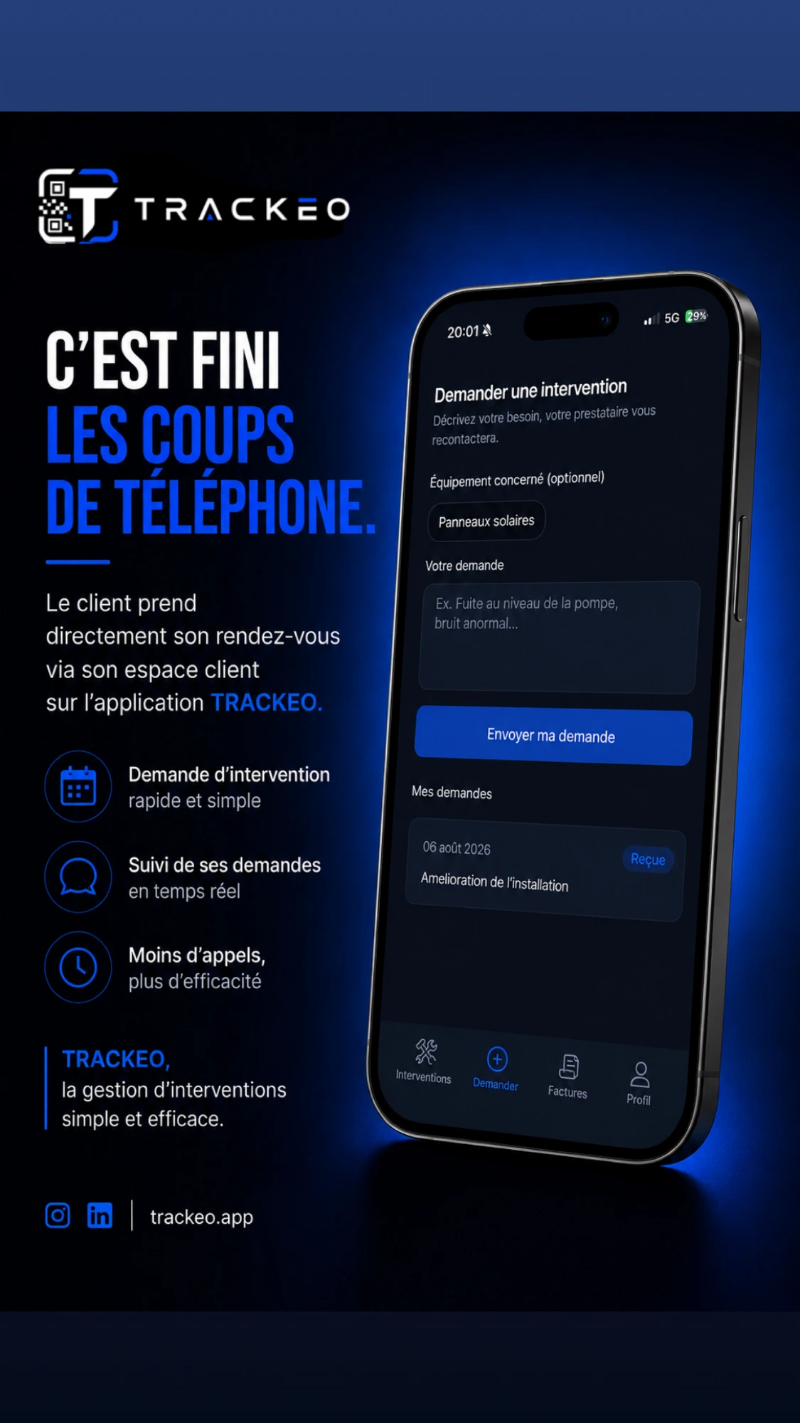 Espace client — prise de rendez-vous
