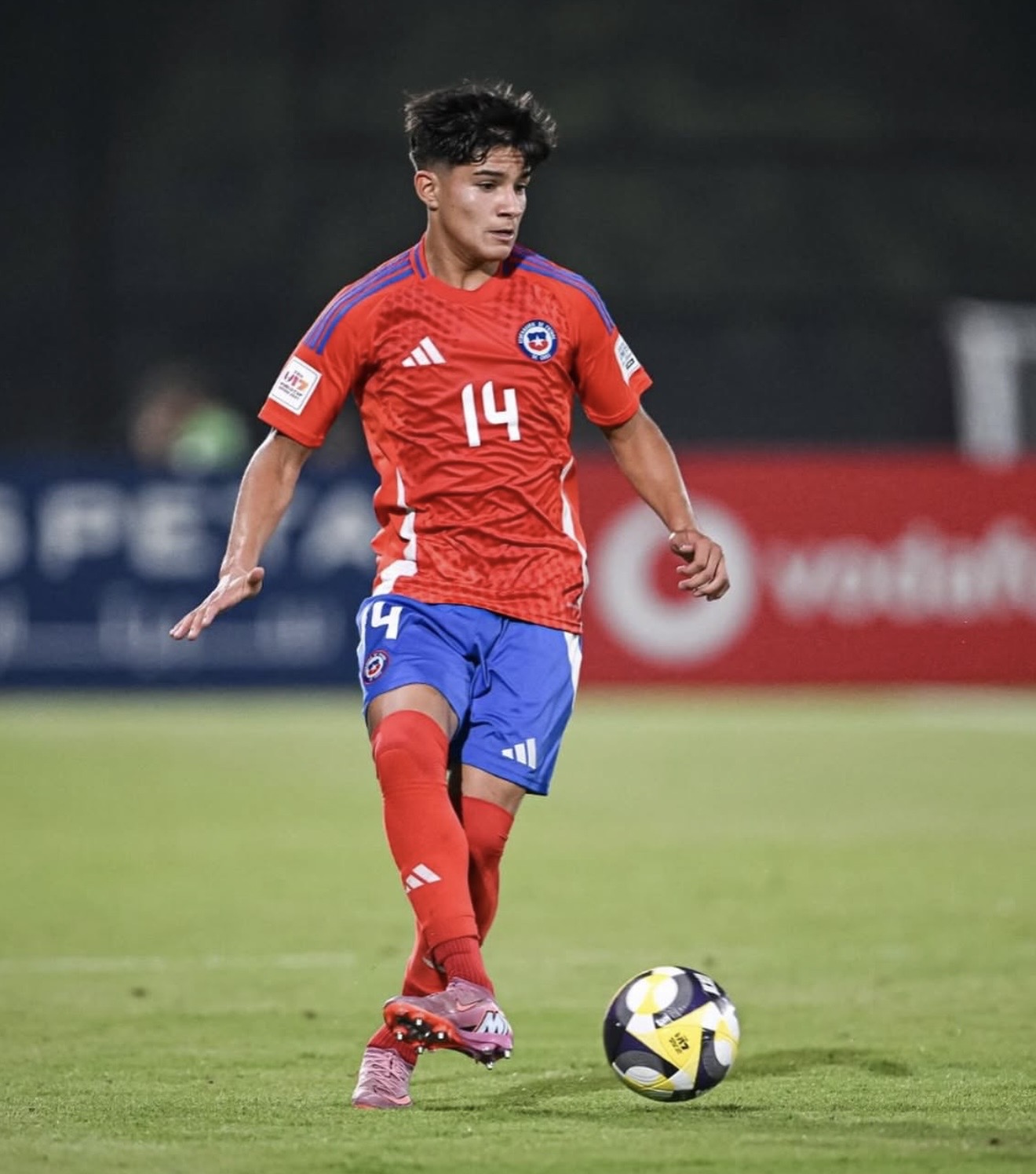 Cristian Díaz con la Selección Chilena Sub-17