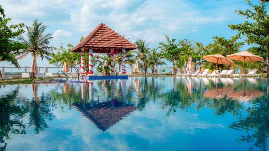 Poolside gazebo