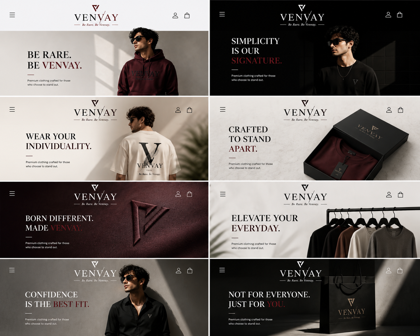 Venvay Signature Burgundy Hoodie