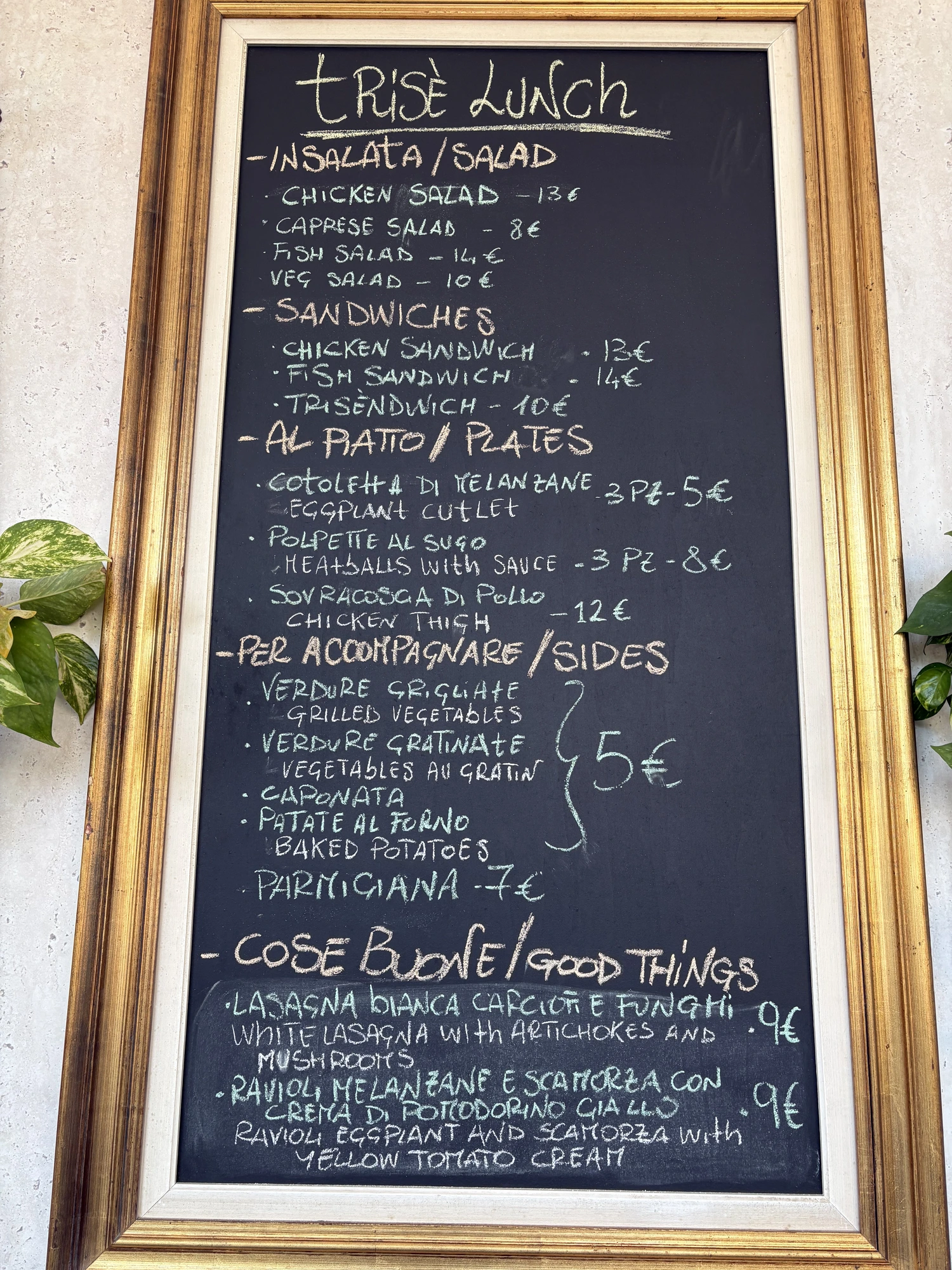 Menu pranzo — 1