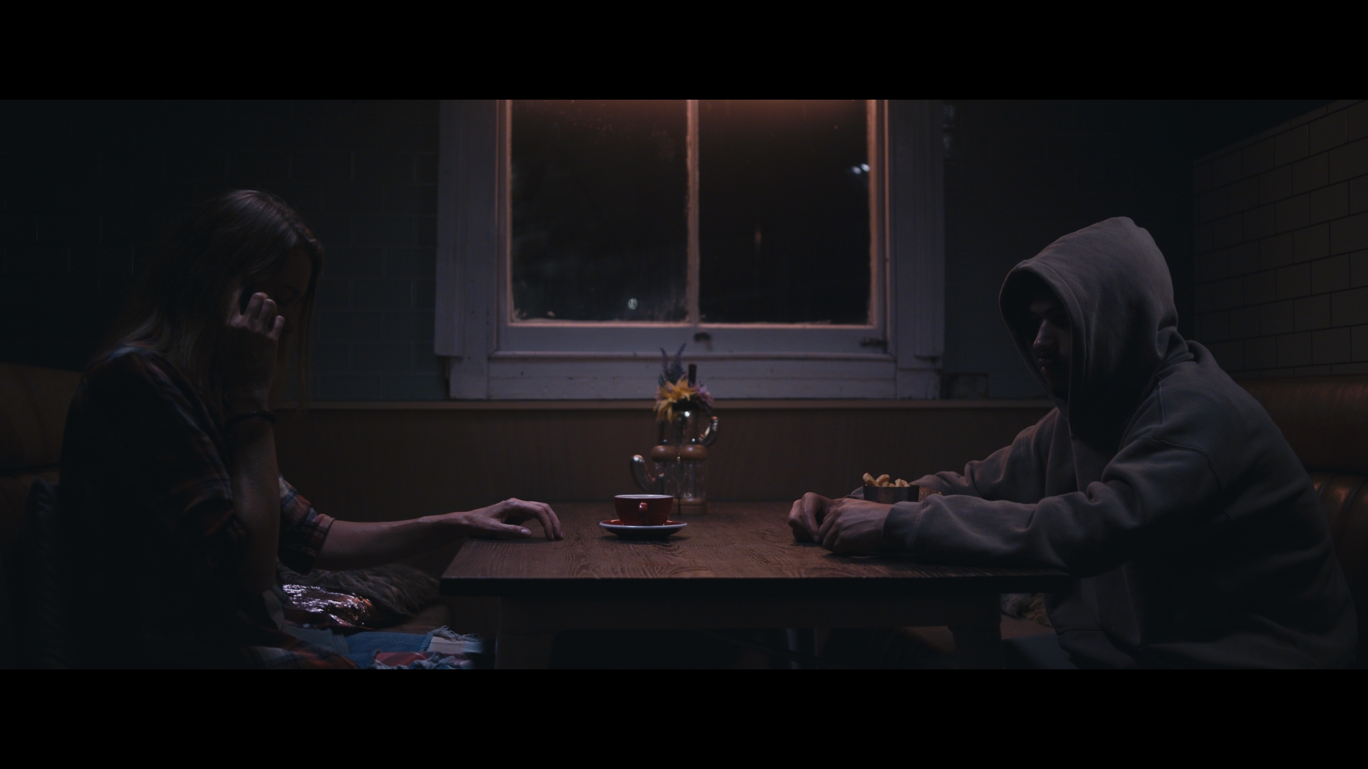 Diner · two-shot · practical window