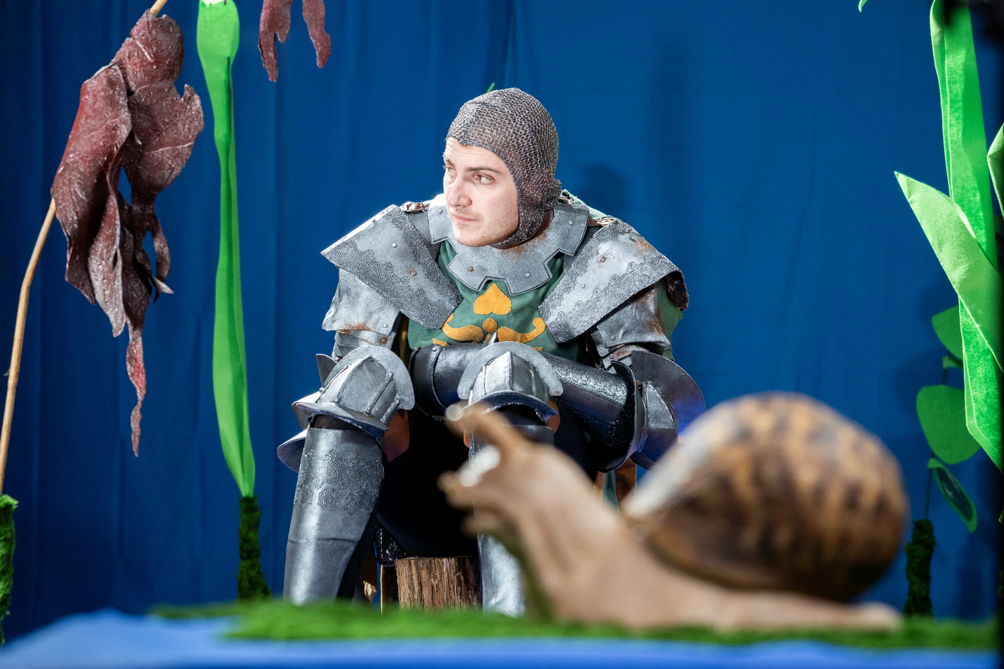 Little Knight & the snail · in-camera macro